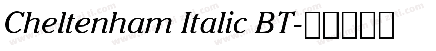 Cheltenham Italic BT字体转换